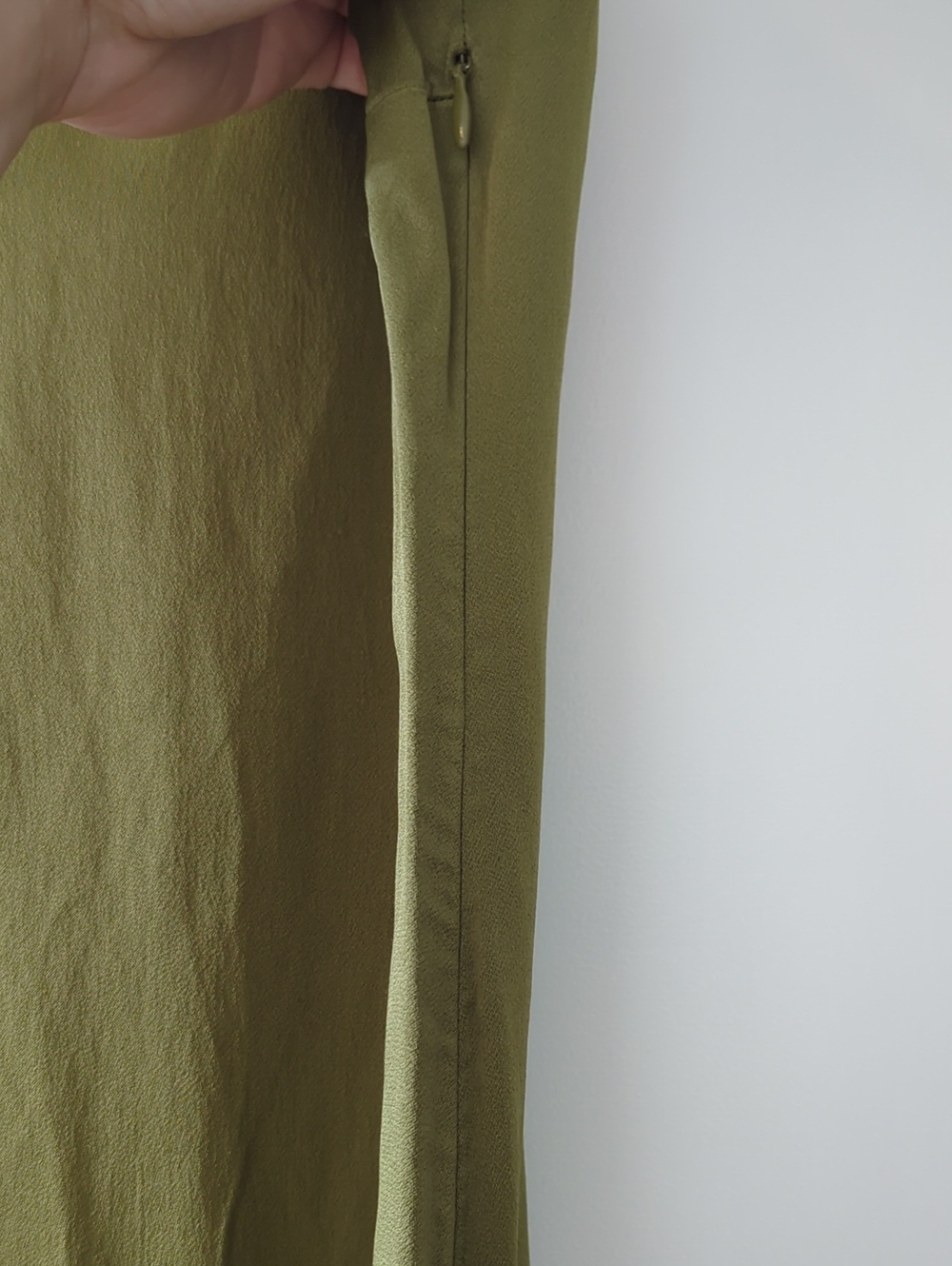Boden Olive Green Slip Dress 12P - Picture 7 of 7